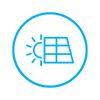 Solar panel icon