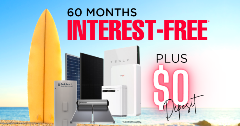 60 months interest free finance on Solahart residential solar power products from Solahart Caboolture