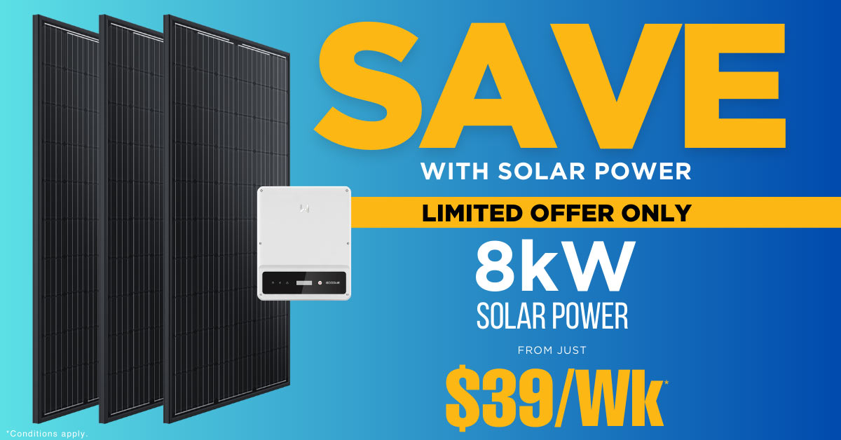 8kW solar power system offer from Solahart Sunshine Coast