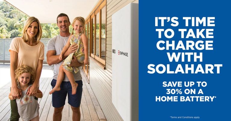 Save up to 30% on a home battery from Solahart