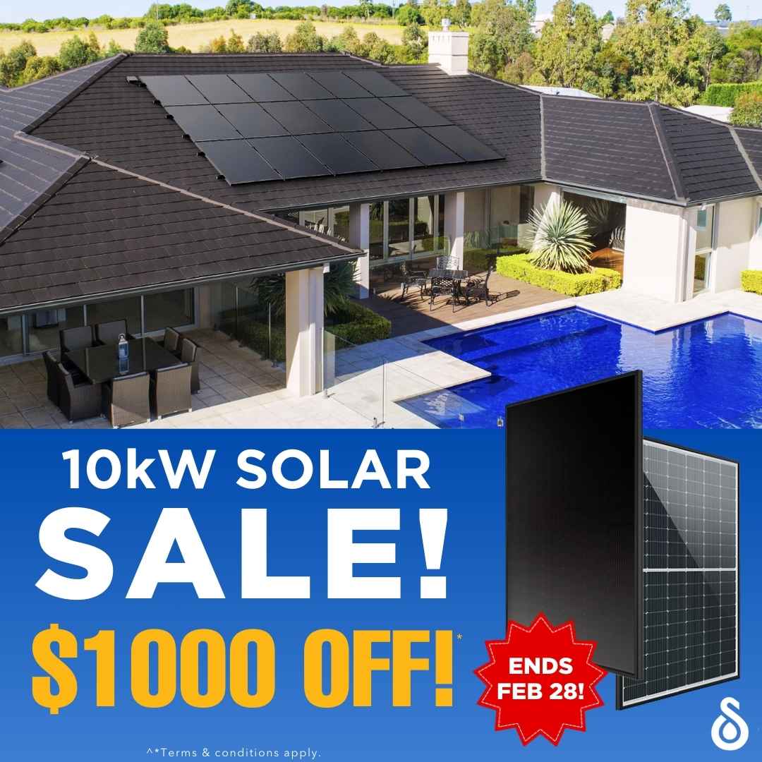 Save $1000 on a 10kw solar power system from Solahart Caboolture